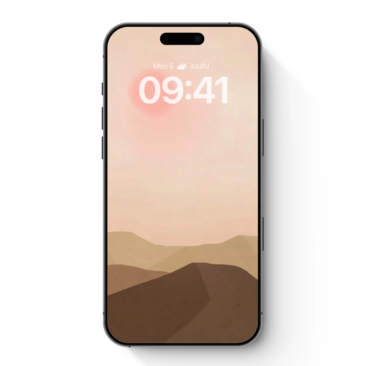 Desert Solitude: Pink Sun Over Sand Dunes