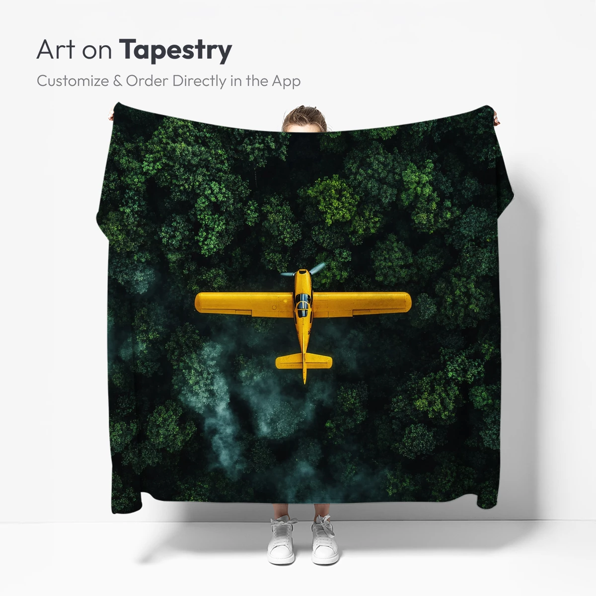 Golden Flight Over Verdant Canopy - Image 5