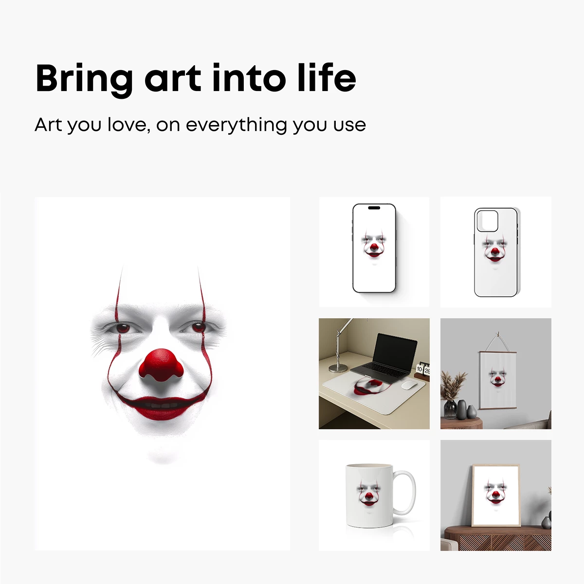 Chilling Clown: A Study in Contrast and Fear - Image 2