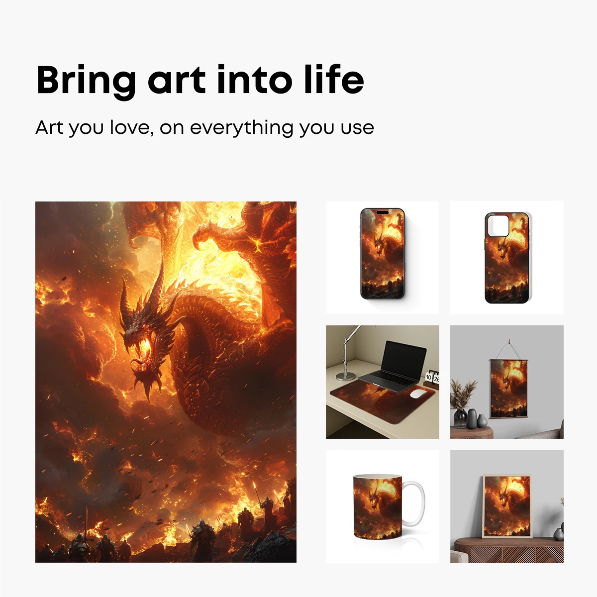 Epic Dragon Battle: Fiery Clash of Titans - Image 2