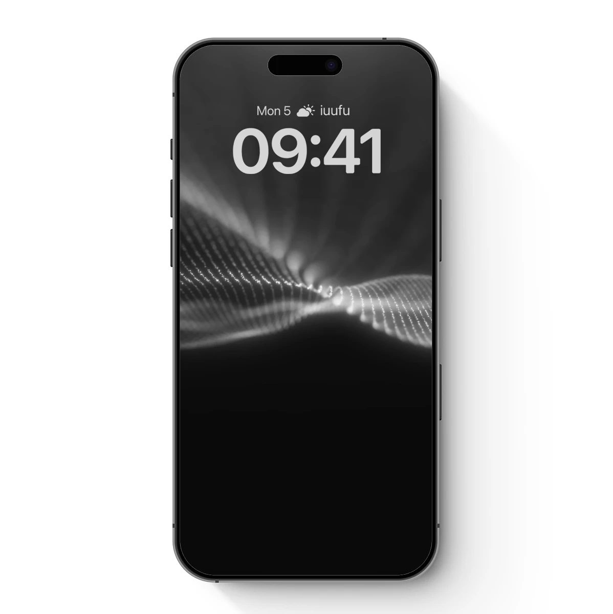 Digital Wave Symphony: Abstract Flow in Monochrome