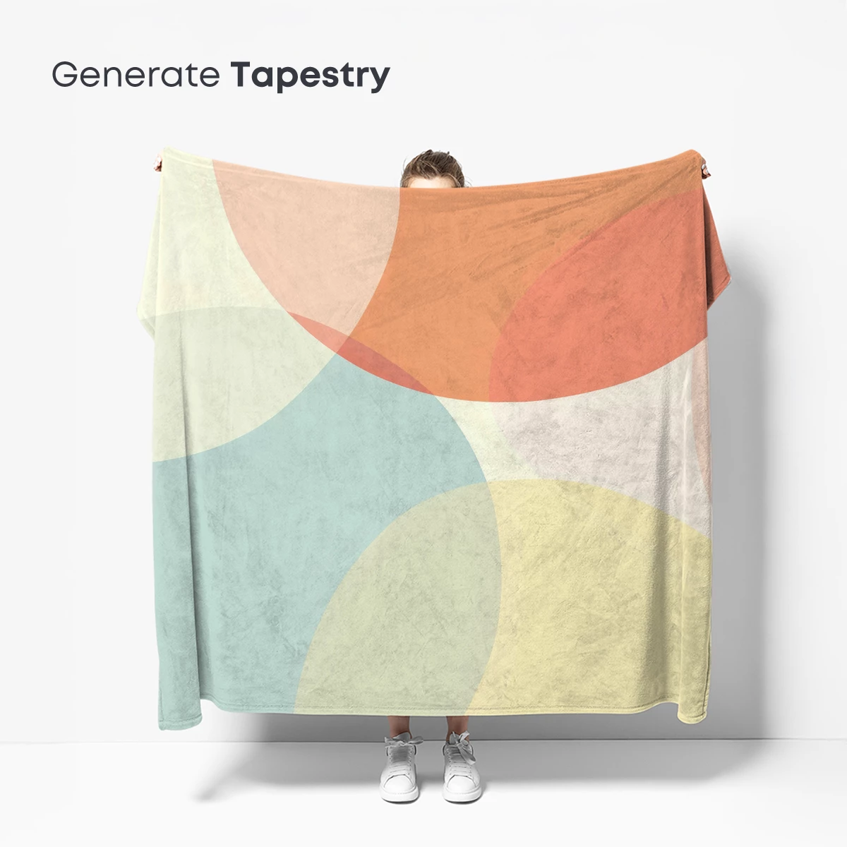 Abstract Pastel Fusion: Modern Geometric Harmony - Image 5