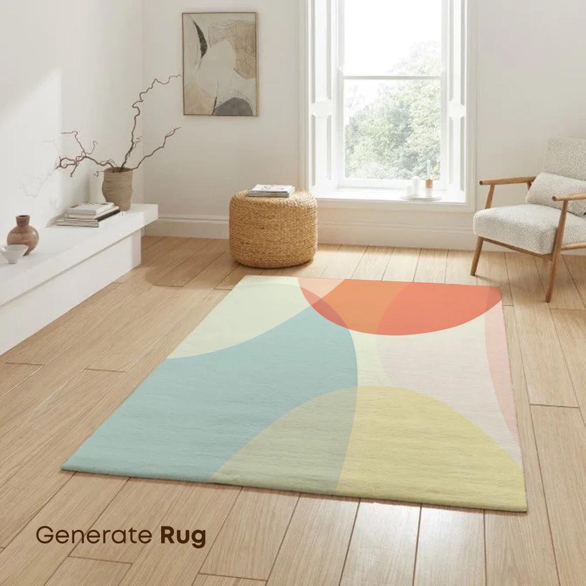 Abstract Pastel Fusion: Modern Geometric Harmony - Image 6