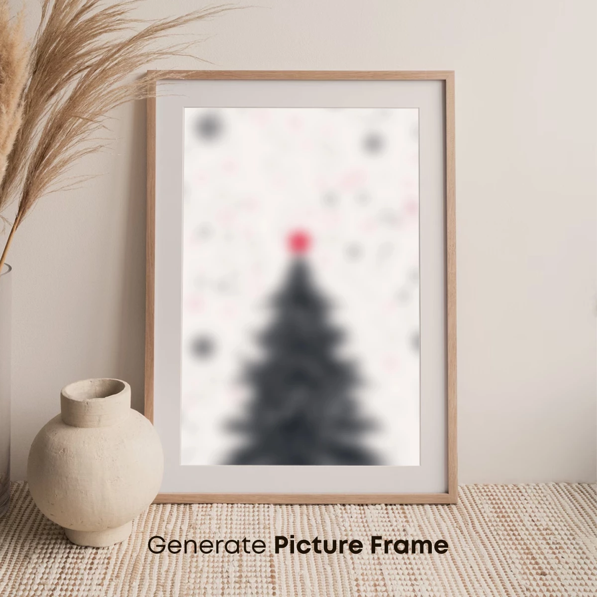 Blurred Christmas Tree Silhouette - Image 7