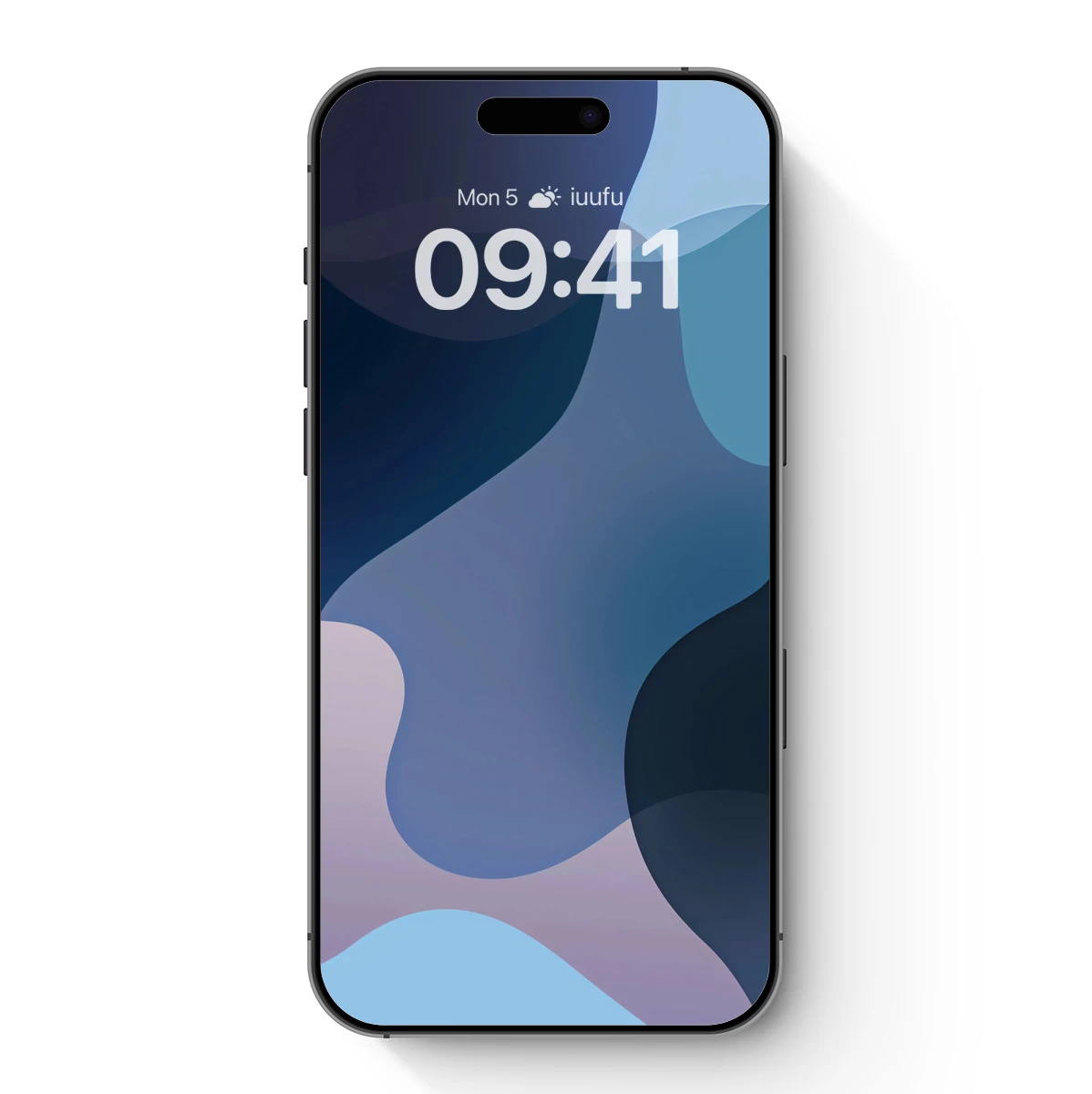 Fluid Blue Abstraction: Modern Minimalist Waves