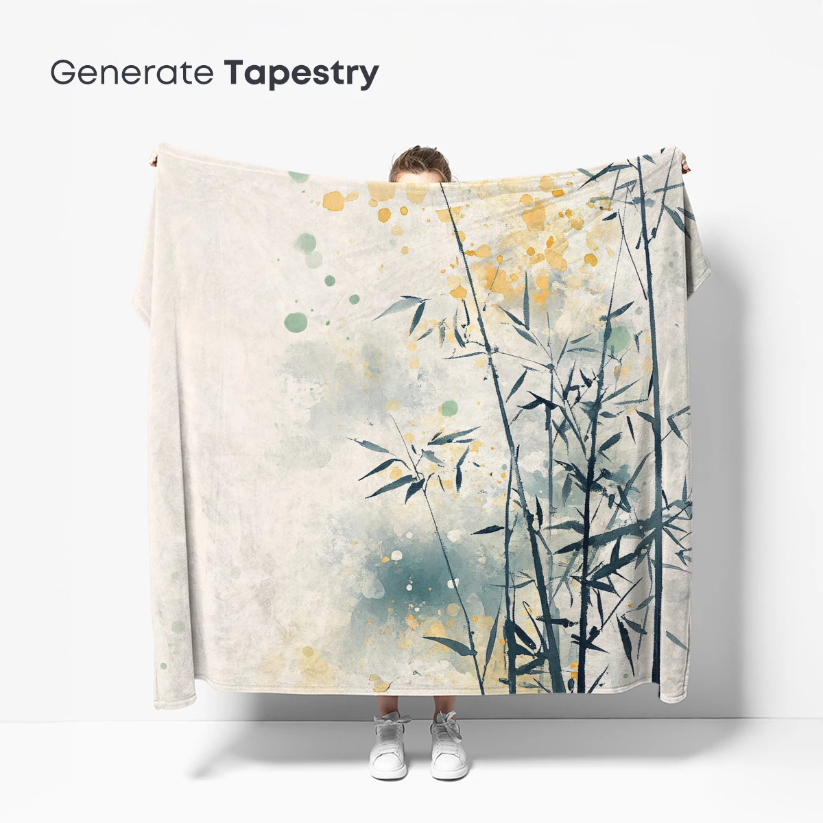 Elegant Bamboo Whispers in Abstract Harmony - Image 5