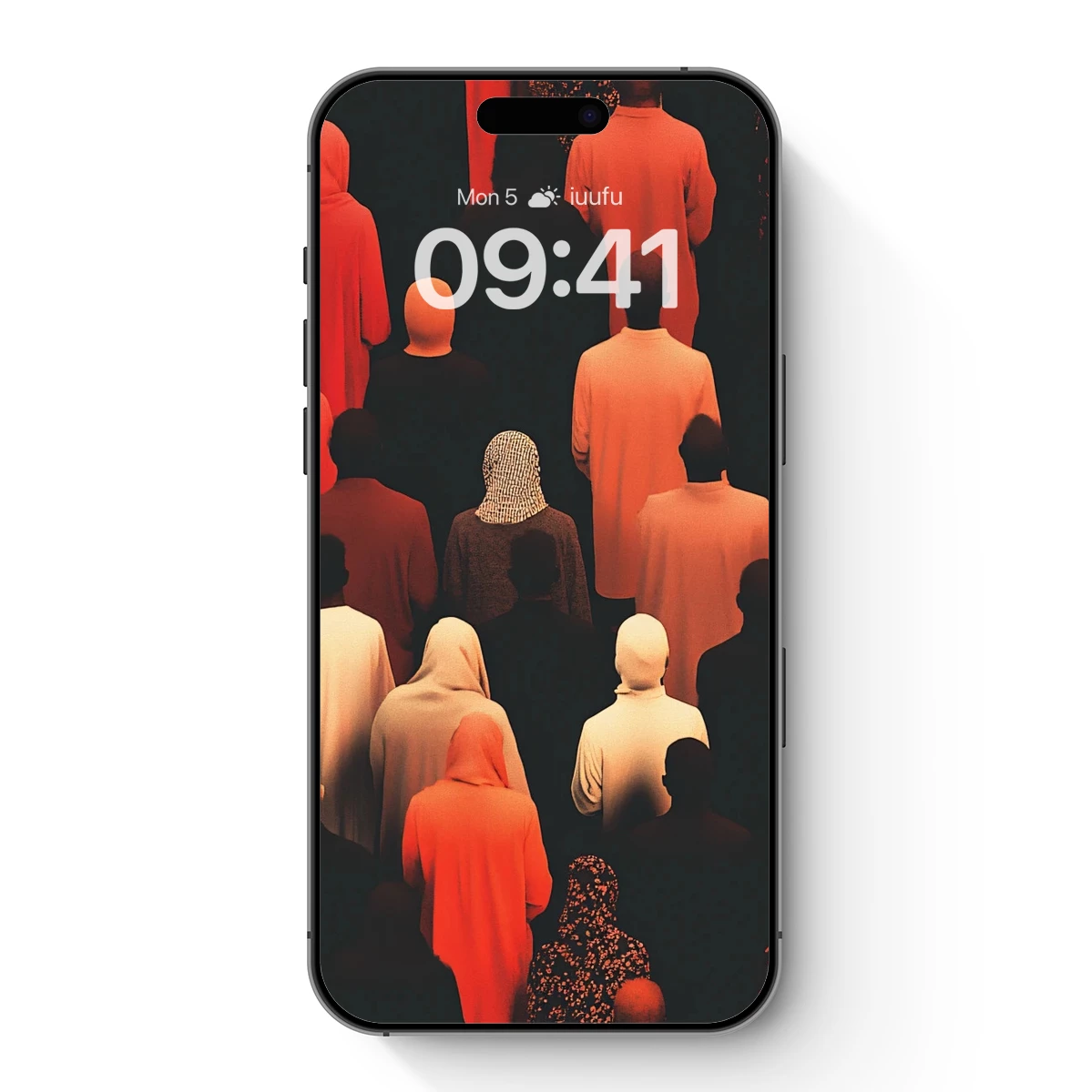 Echoes of Unity: A Sea of Silhouettes in Warm Hues