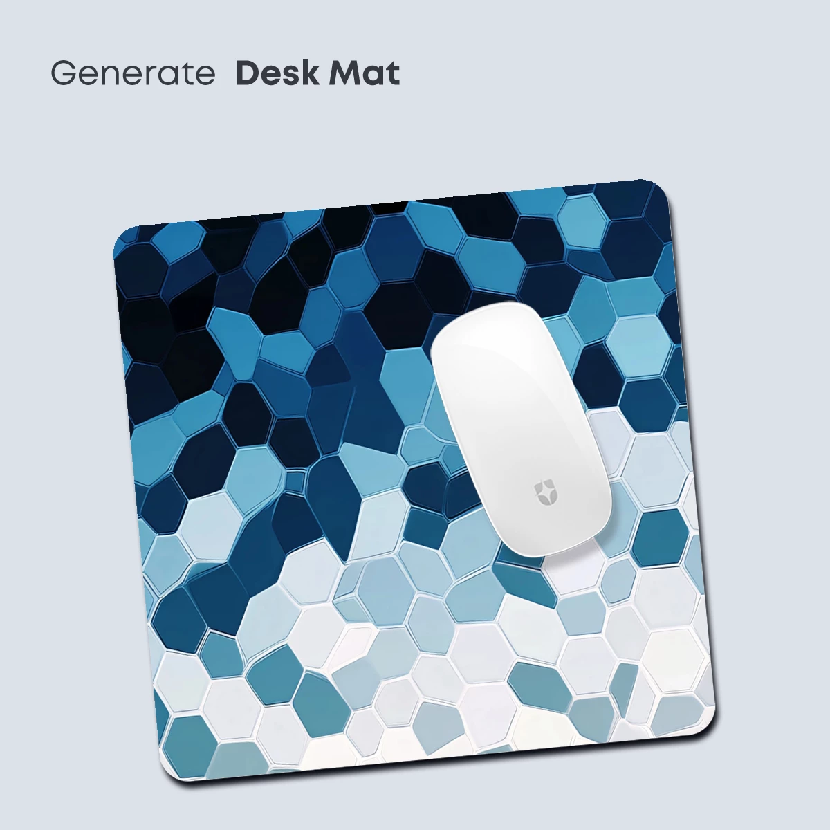 Hexagonal Blue Gradient: A Digital Mosaic Symphony - Image 4