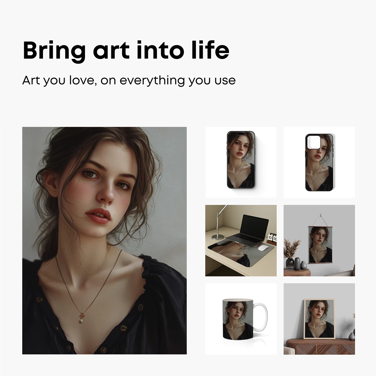 Elegant Muse in Velvet: A Portrait of Timeless Beauty - Image 2