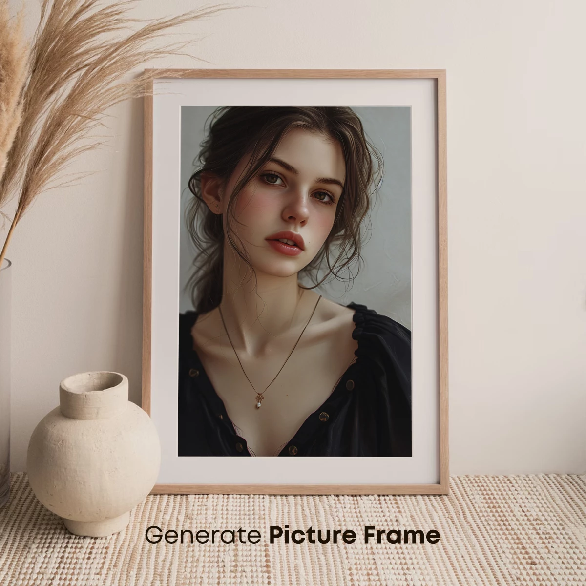 Elegant Muse in Velvet: A Portrait of Timeless Beauty - Image 7