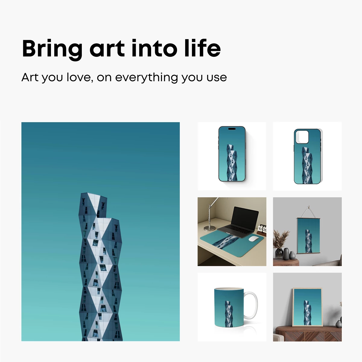 Geometric Skyscraper: Futuristic Urban Sculpture - Image 2