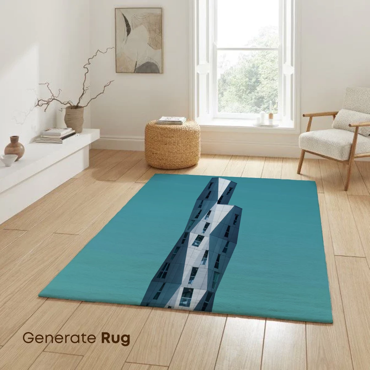 Geometric Skyscraper: Futuristic Urban Sculpture - Image 6