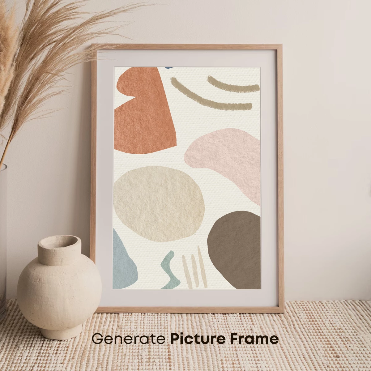 Abstract Pastel Symphony: Organic Shapes in Harmony - Image 7