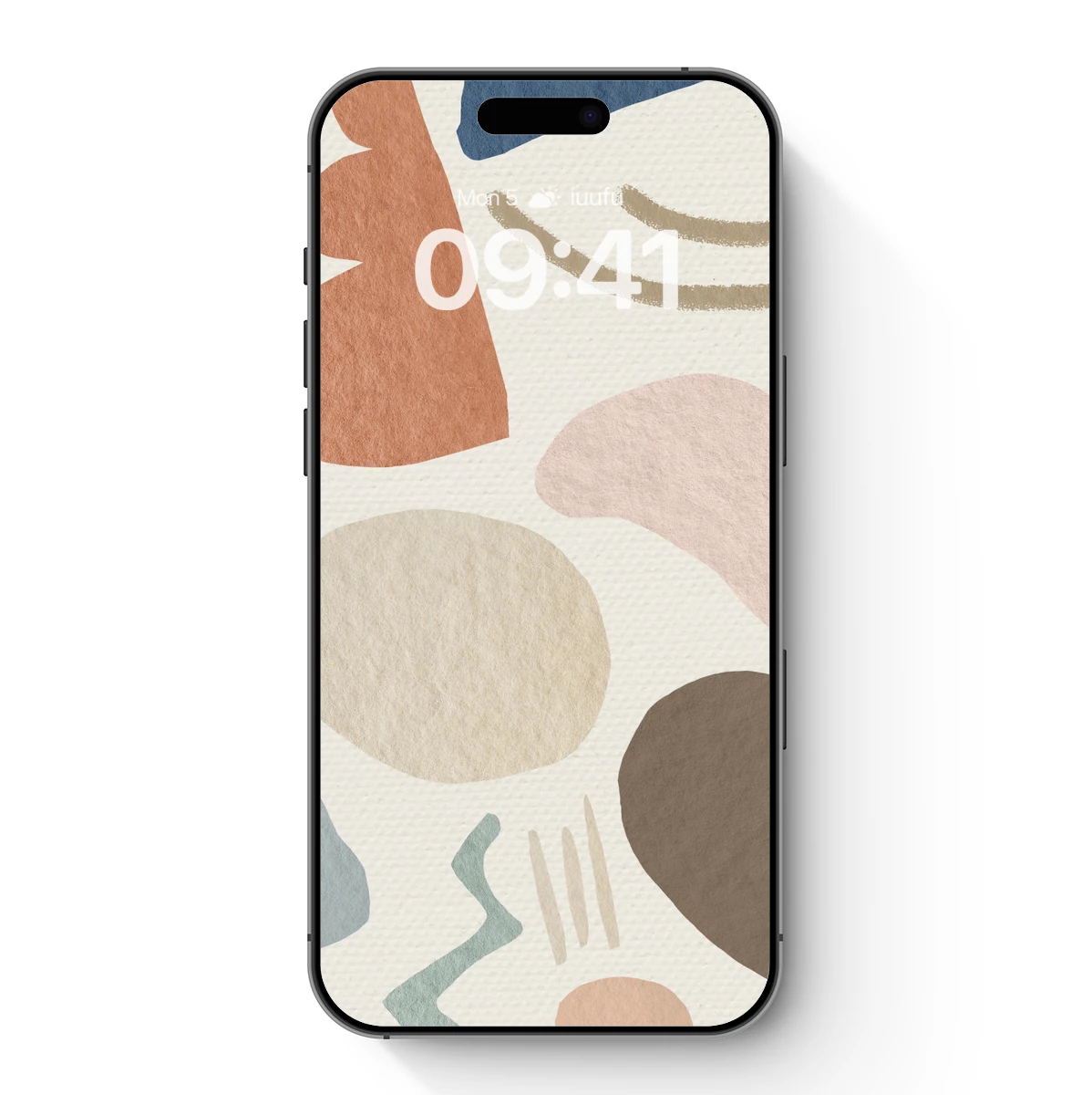 Abstract Pastel Symphony: Organic Shapes in Harmony