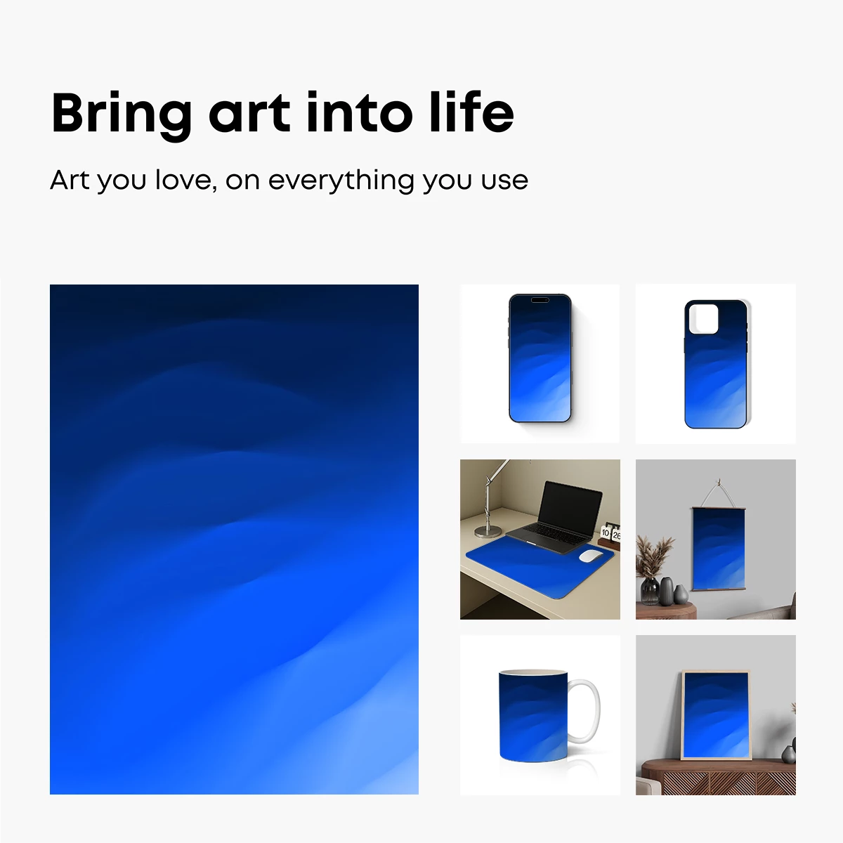 Blue Abyss: Fluid Waves of Depth - Image 2