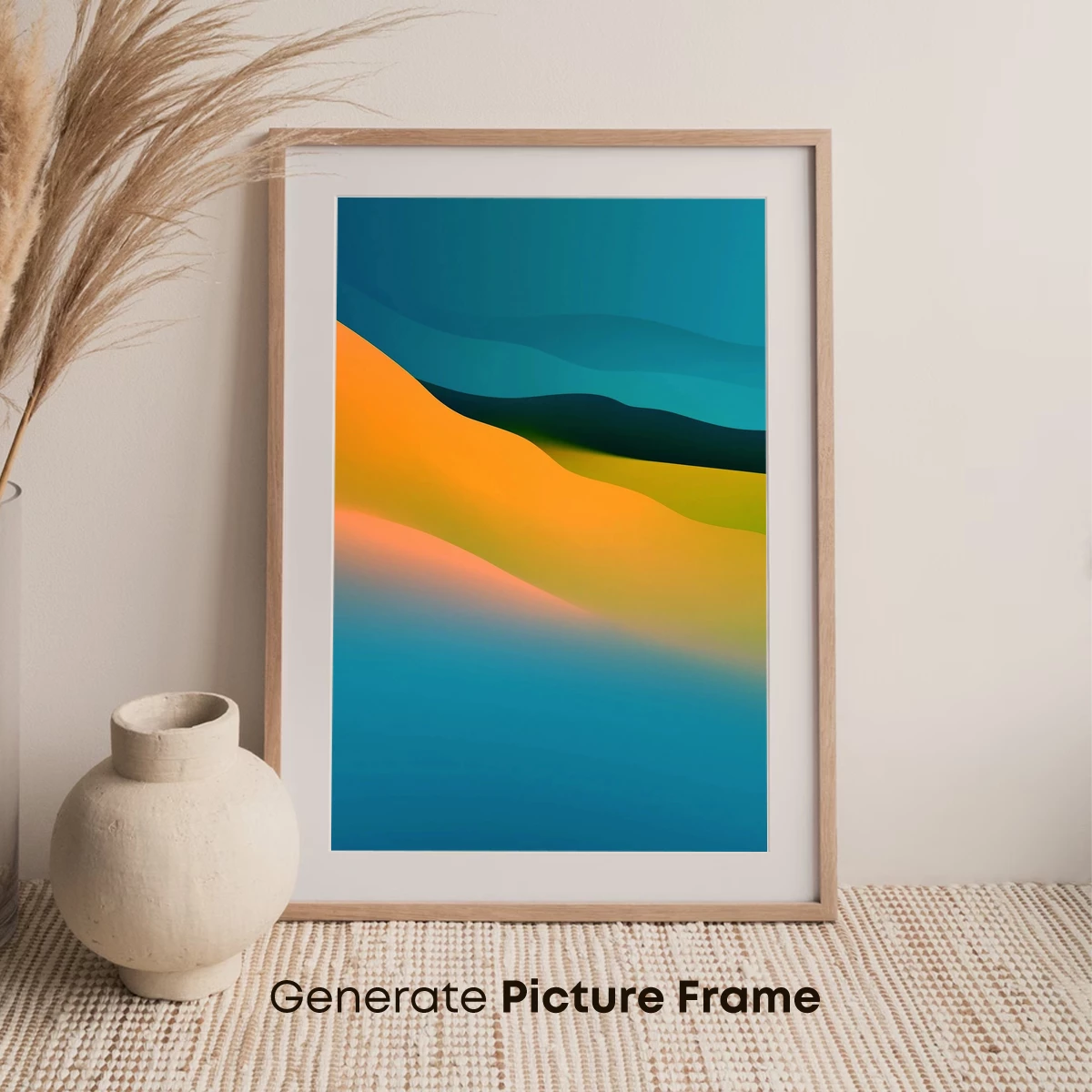 Abstract Ocean Waves in Warm Tones - Image 7