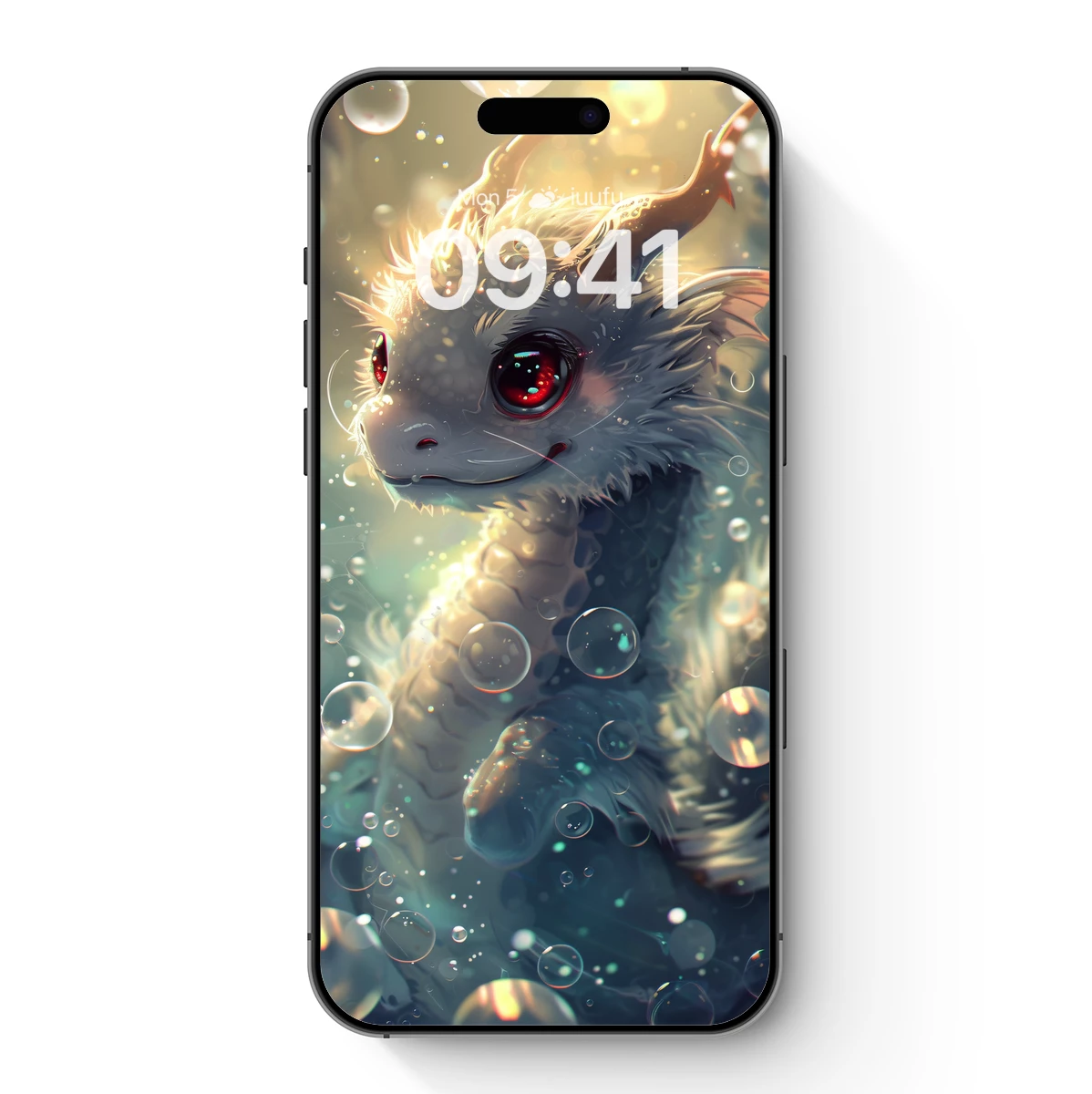 Enchanted Bubble Dragon: Mystical Fantasy Art