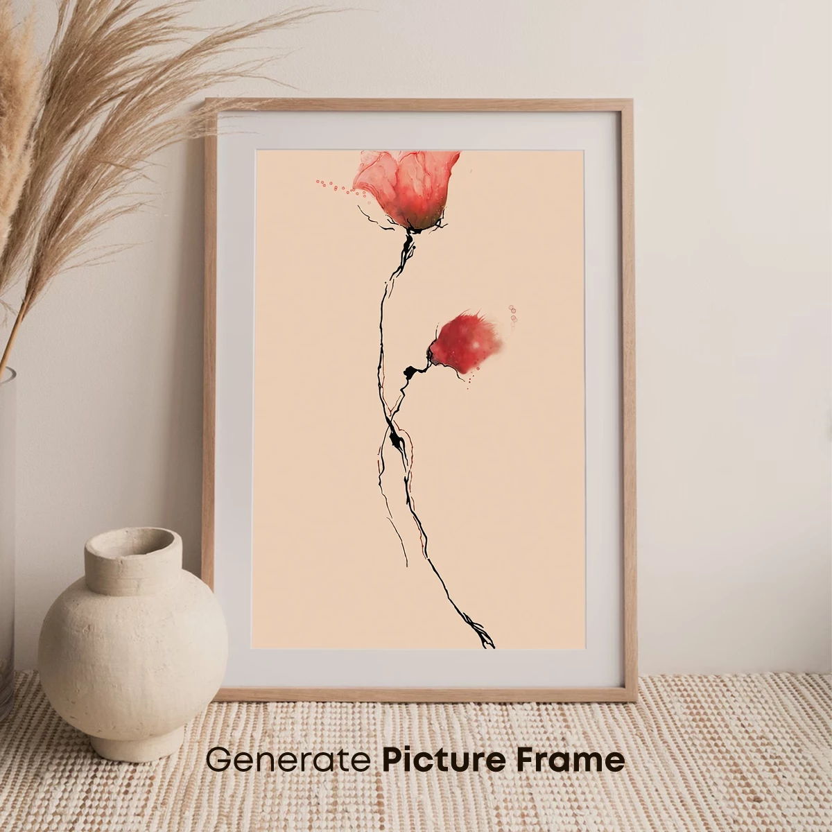 Ethereal Blossoms: Abstract Floral Elegance - Image 7