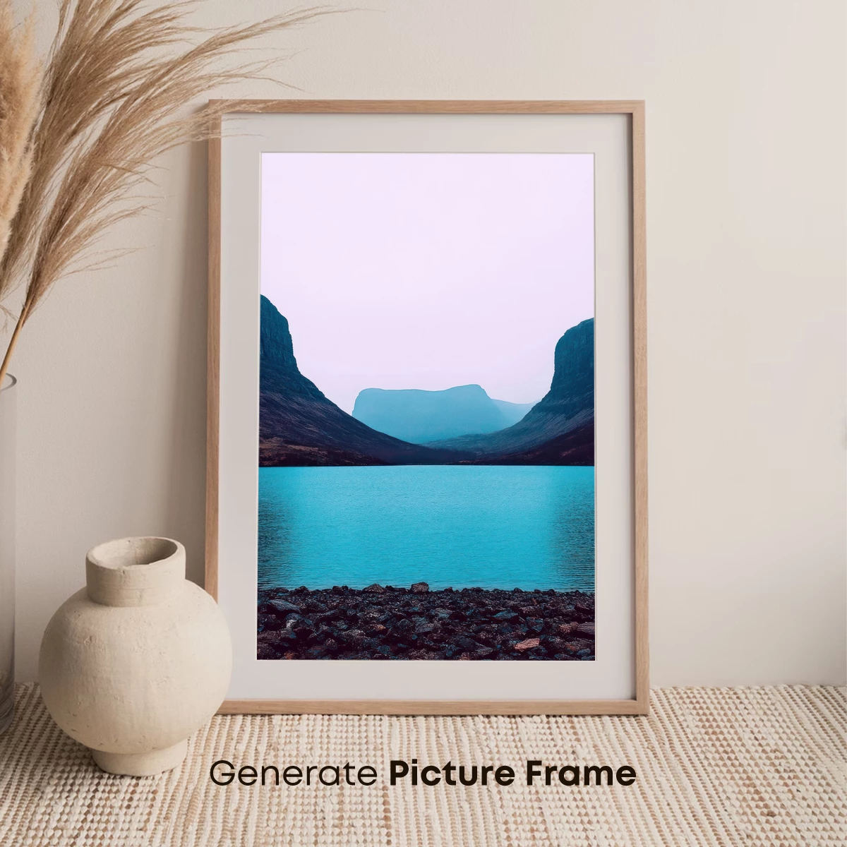 Ethereal Mountain Lake: Serene Turquoise Waters - Image 7