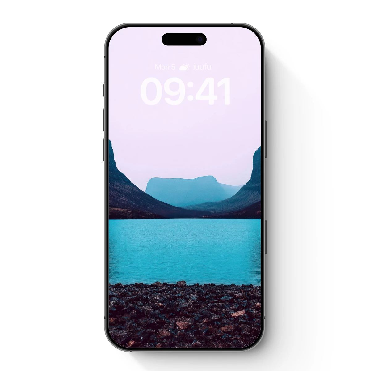 Ethereal Mountain Lake: Serene Turquoise Waters