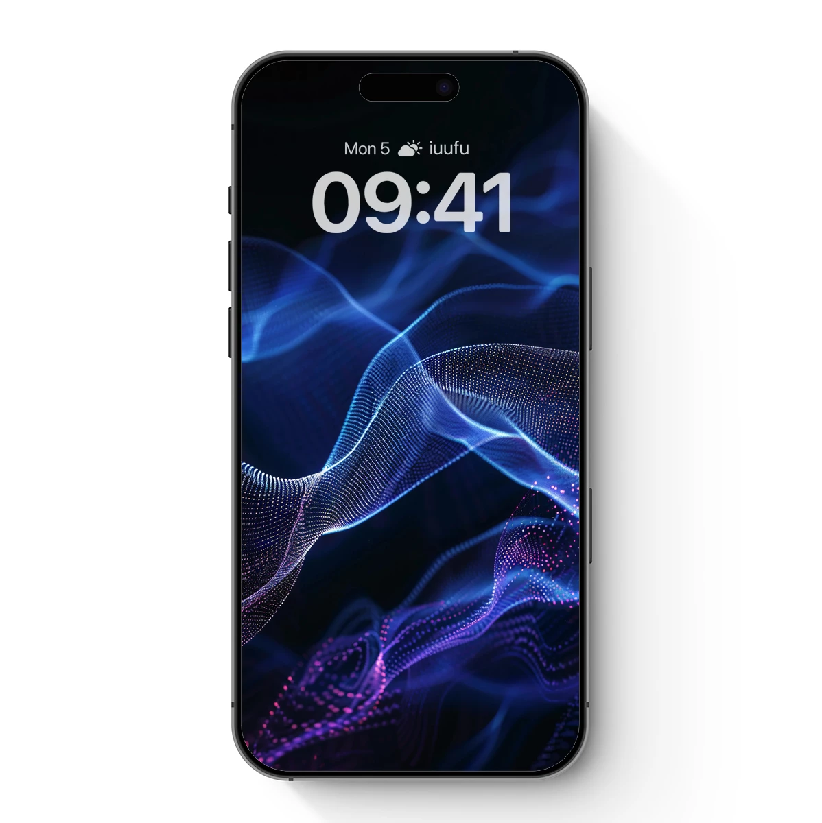 Digital Wave Symphony: Blue and Purple Elegance