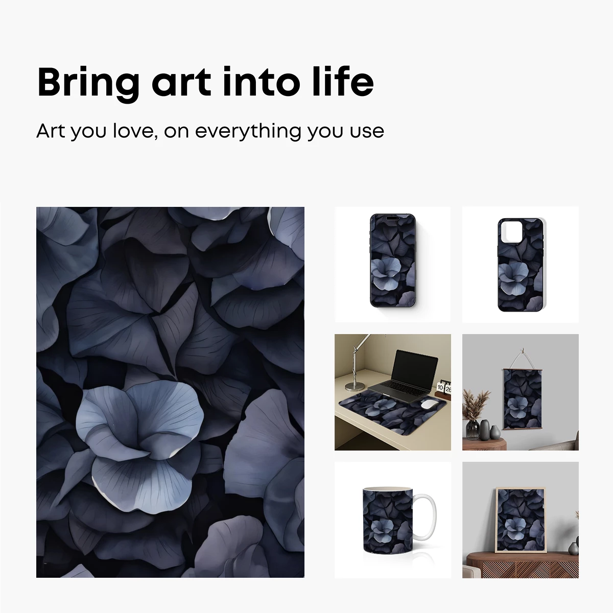 Ethereal Midnight Roses: A Monochromatic Floral Symphony - Image 2