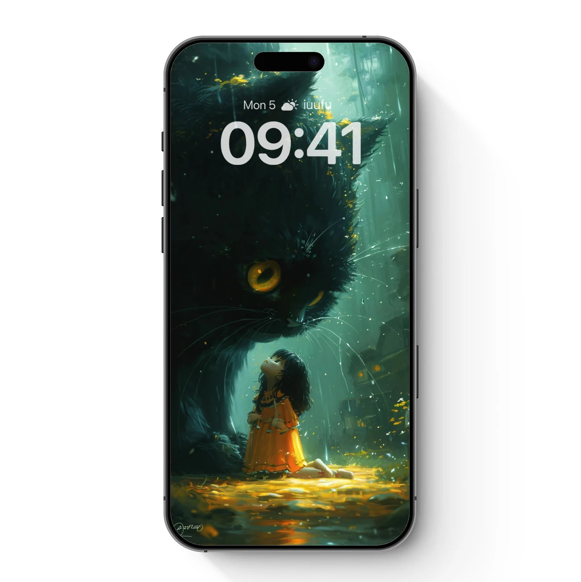 Giant Cat and Child: A Surreal Encounter Giant Cat and Child: A Surreal Encounter