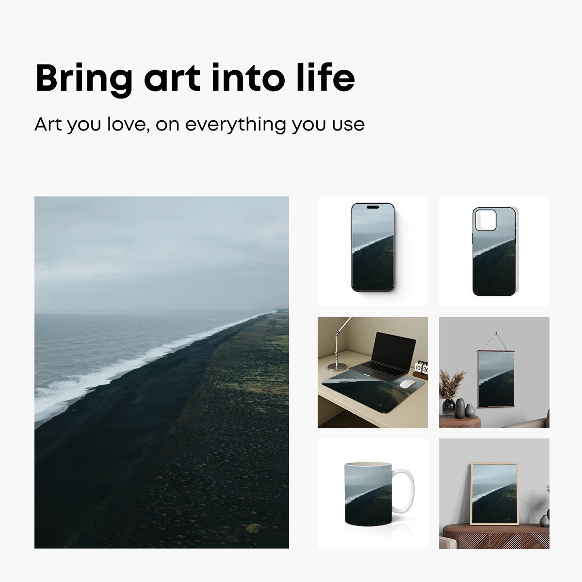Eternal Black Sands: Coastal Solitude - Image 2