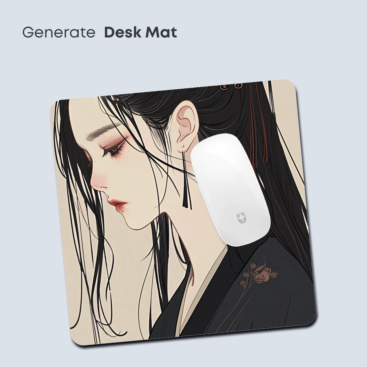 Elegant Hanfu Portrait: Timeless Beauty in Monochrome - Image 4