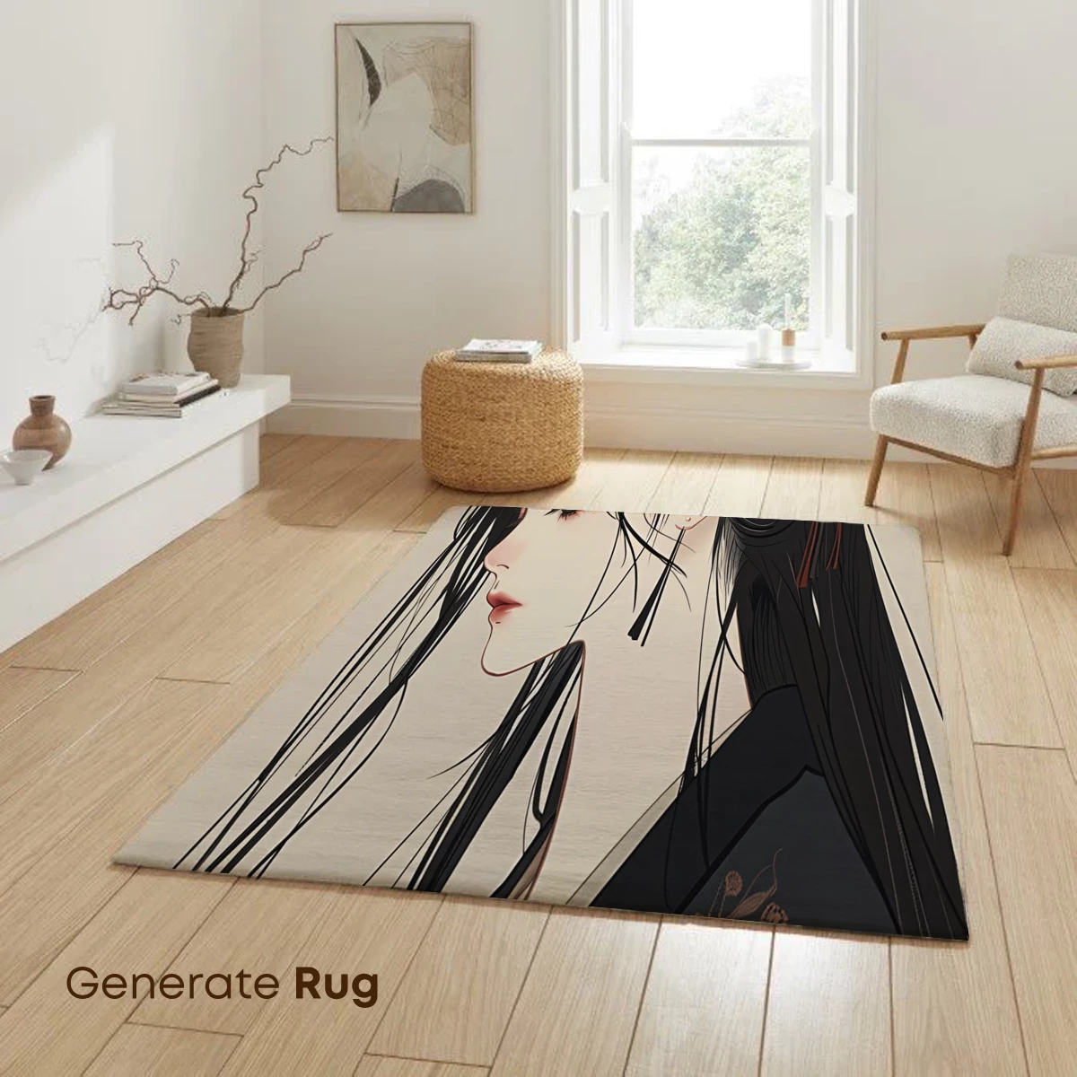 Elegant Hanfu Portrait: Timeless Beauty in Monochrome - Image 6