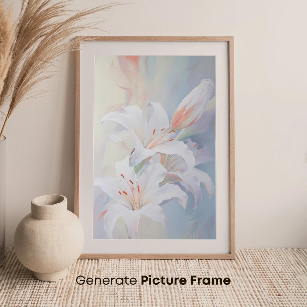 Ethereal Lilies: Soft Blooms in Pastel Harmony - Image 7