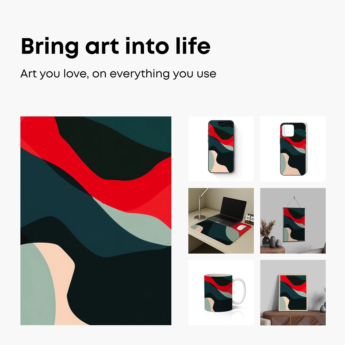 Abstract Waves of Color: Modern Fluid Artistry - Image 2