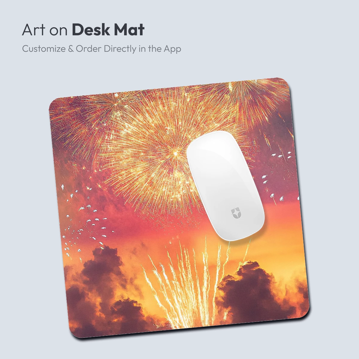 Festive Skies: Fireworks Over Sunset Cityscape - Image 4