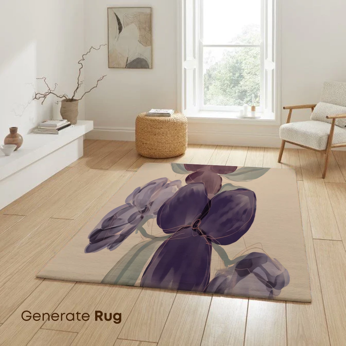 Ethereal Purple Blossoms: Watercolor Elegance - Image 6
