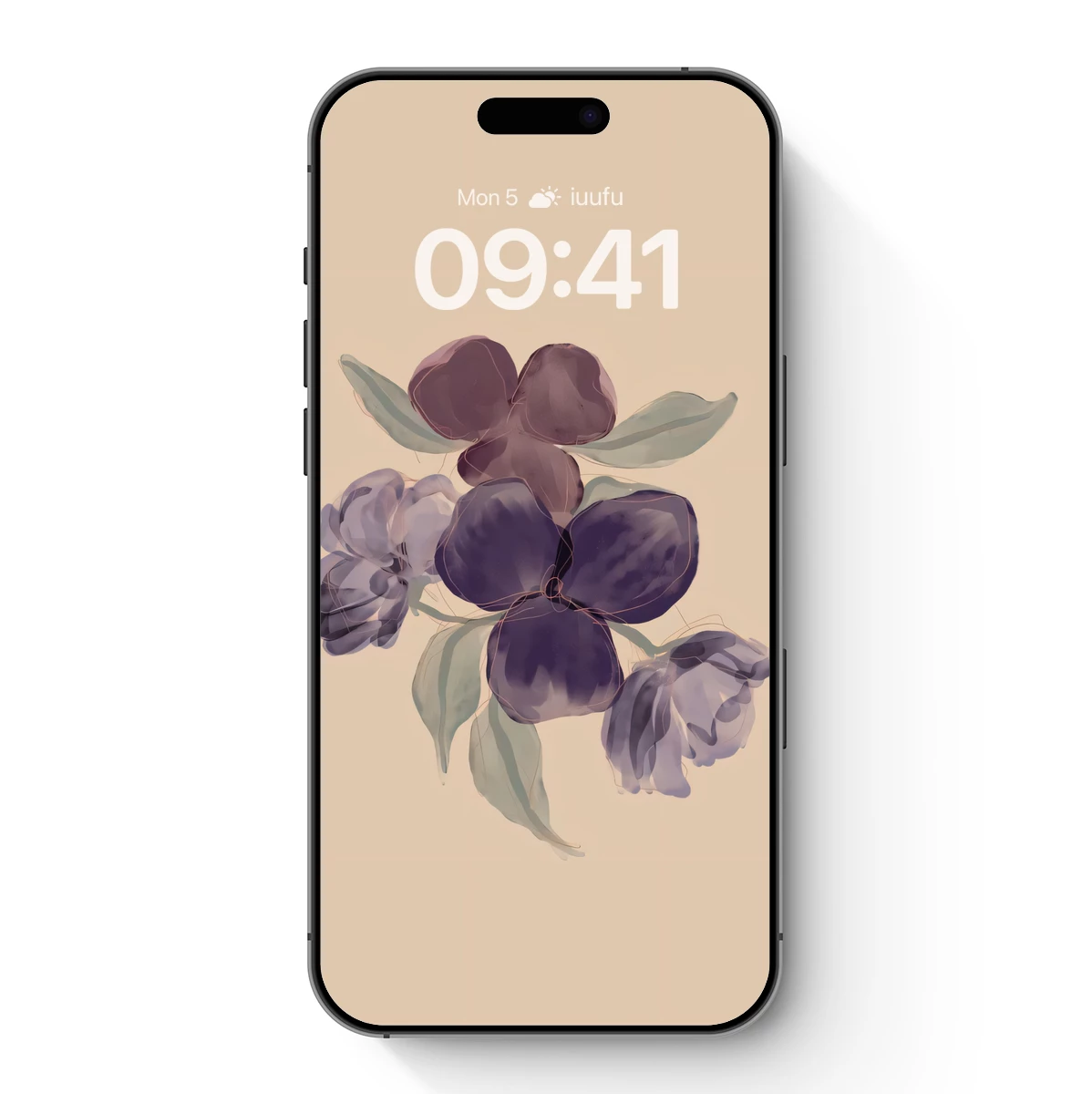 Ethereal Purple Blossoms: Watercolor Elegance