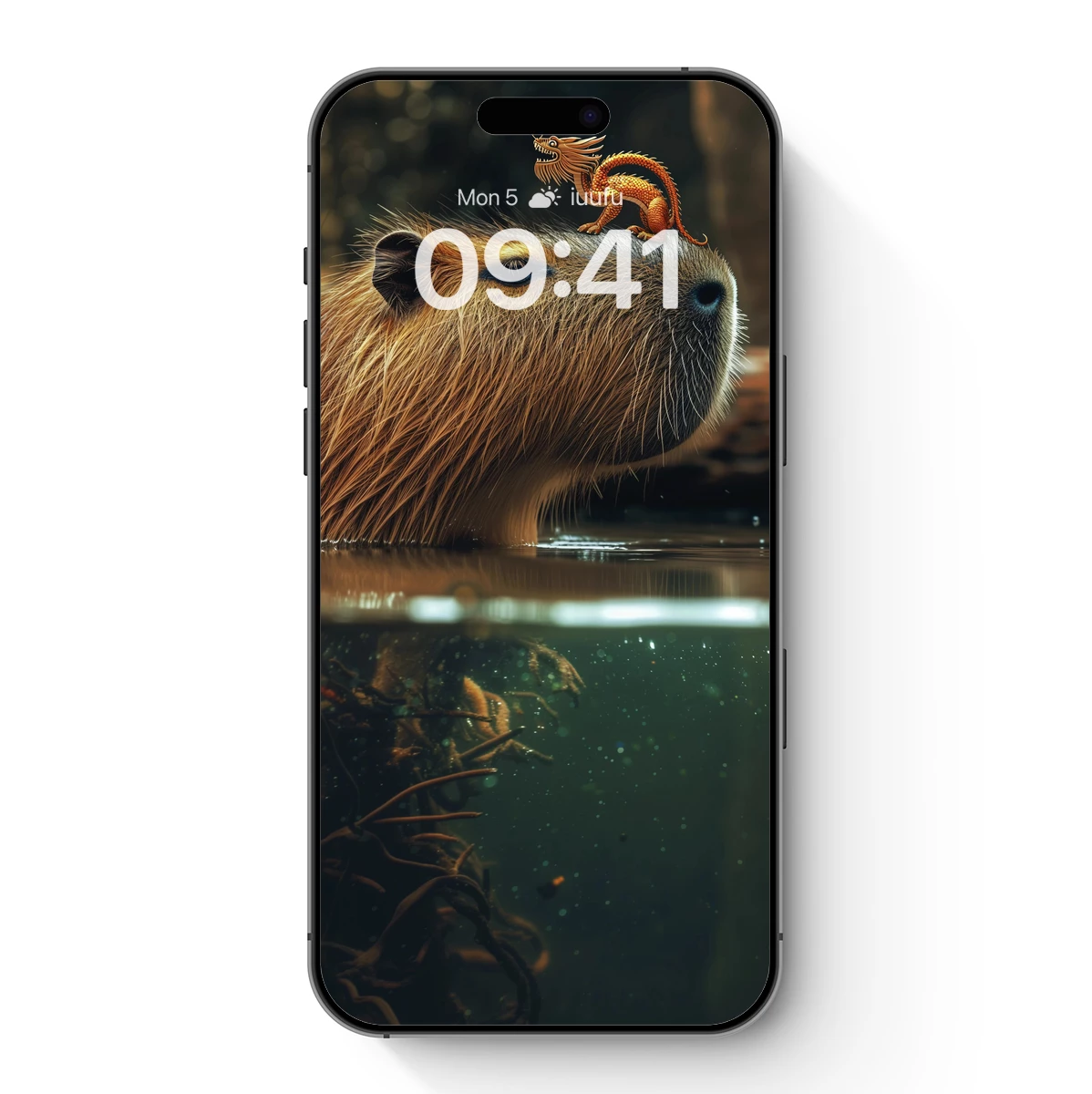 Capybara with Mini Dragon: Surreal Harmony Capybara with Mini Dragon: Surreal Harmony