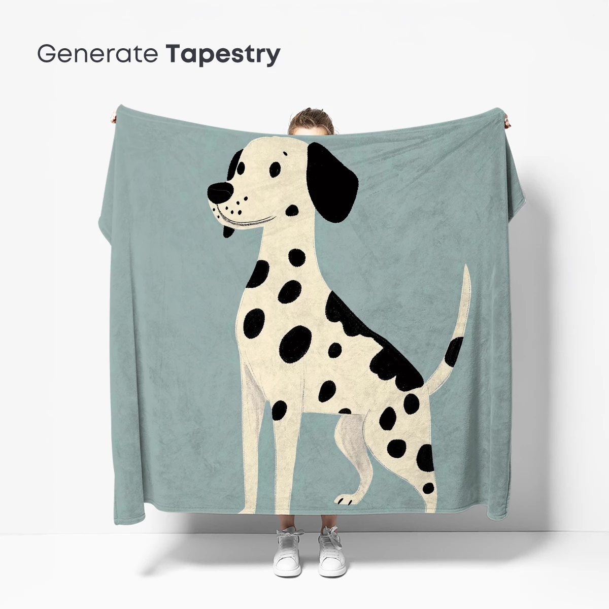 Dalmatian Elegance: Spotted Charm in Minimalist Art - Image 5