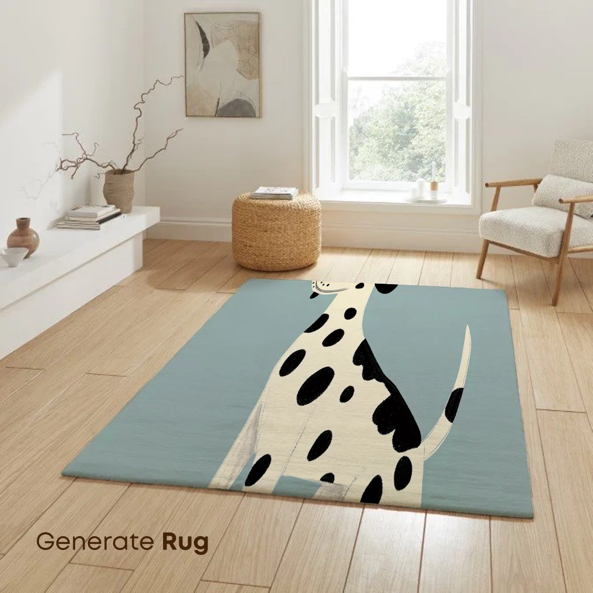 Dalmatian Elegance: Spotted Charm in Minimalist Art - Image 6