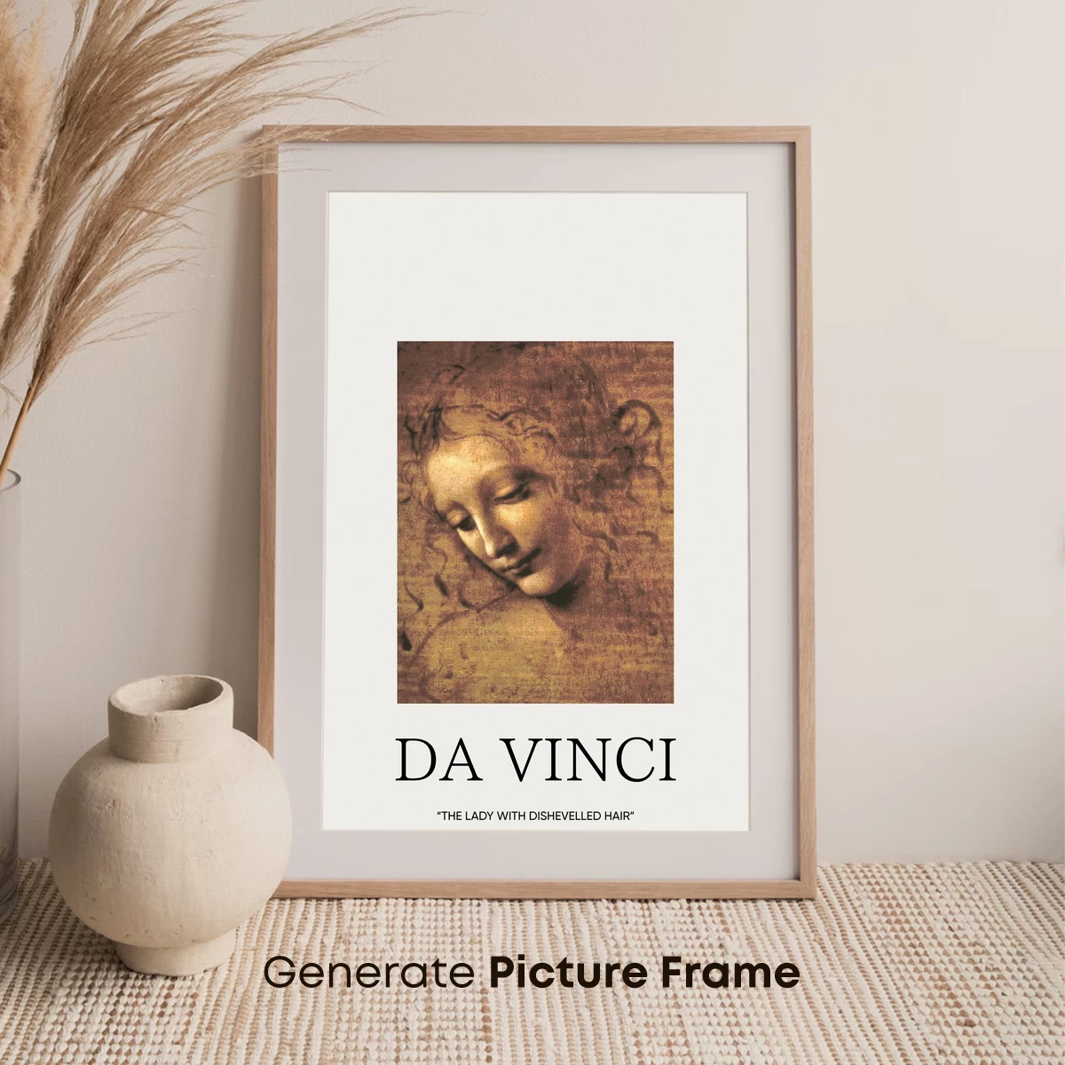 Da Vinci's Disheveled Lady: Renaissance Elegance - Image 7