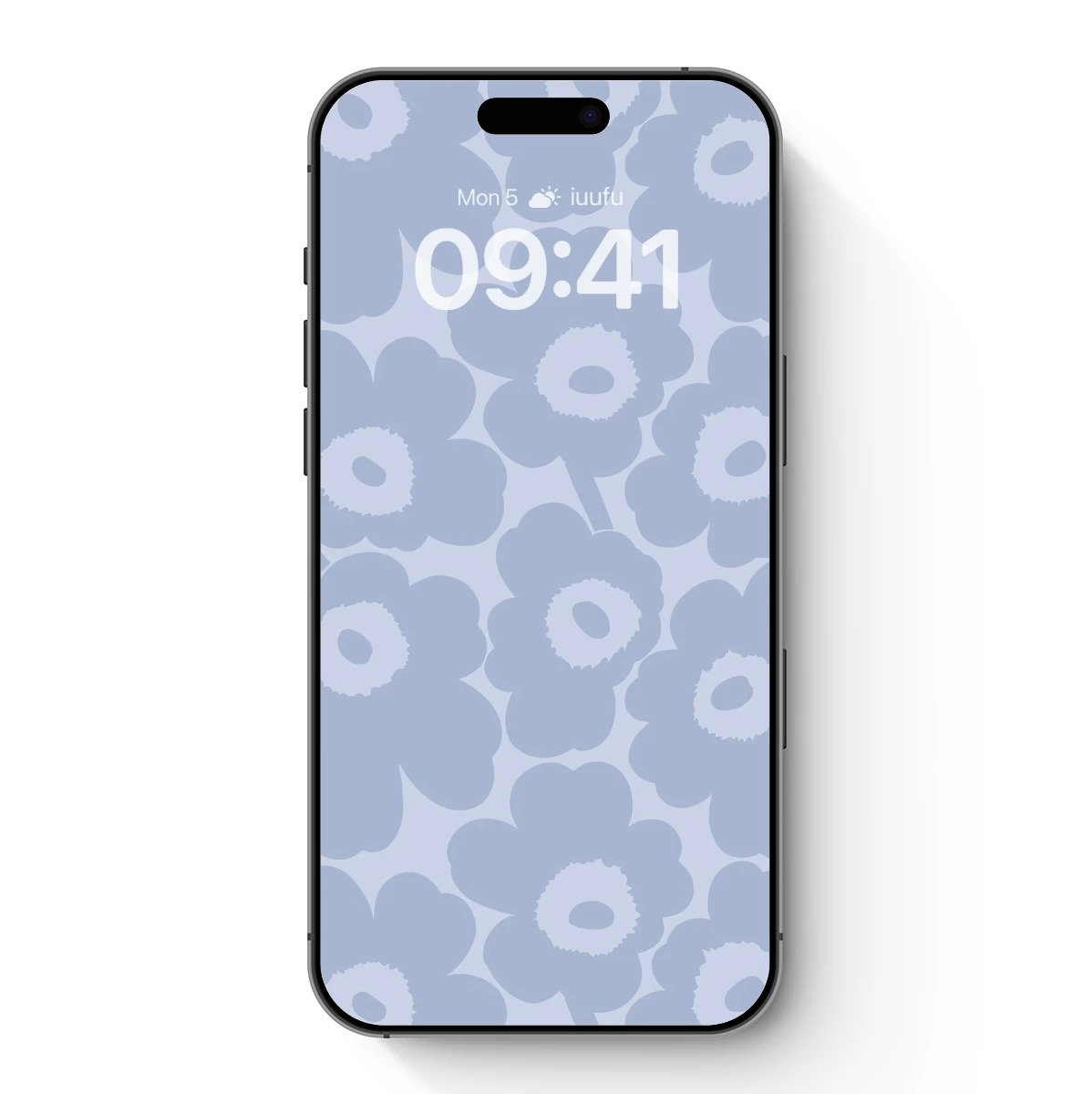 Marimekko Floral Elegance: Soft Blue Blooms