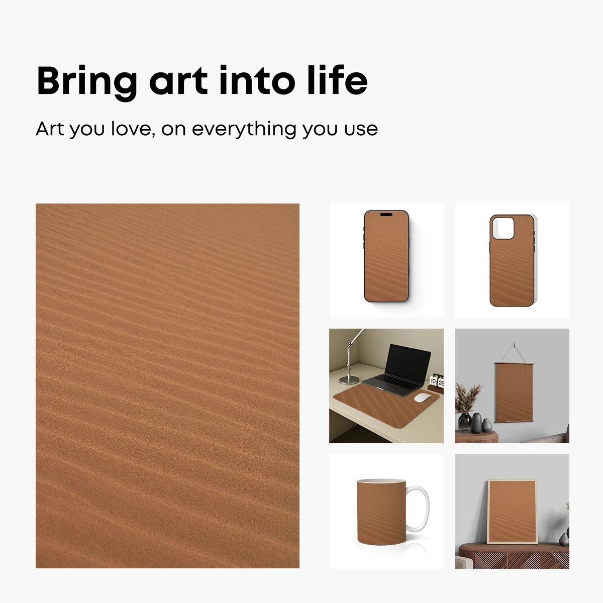 Desert Ripples: Sand's Elegance in Golden Hues - Image 2