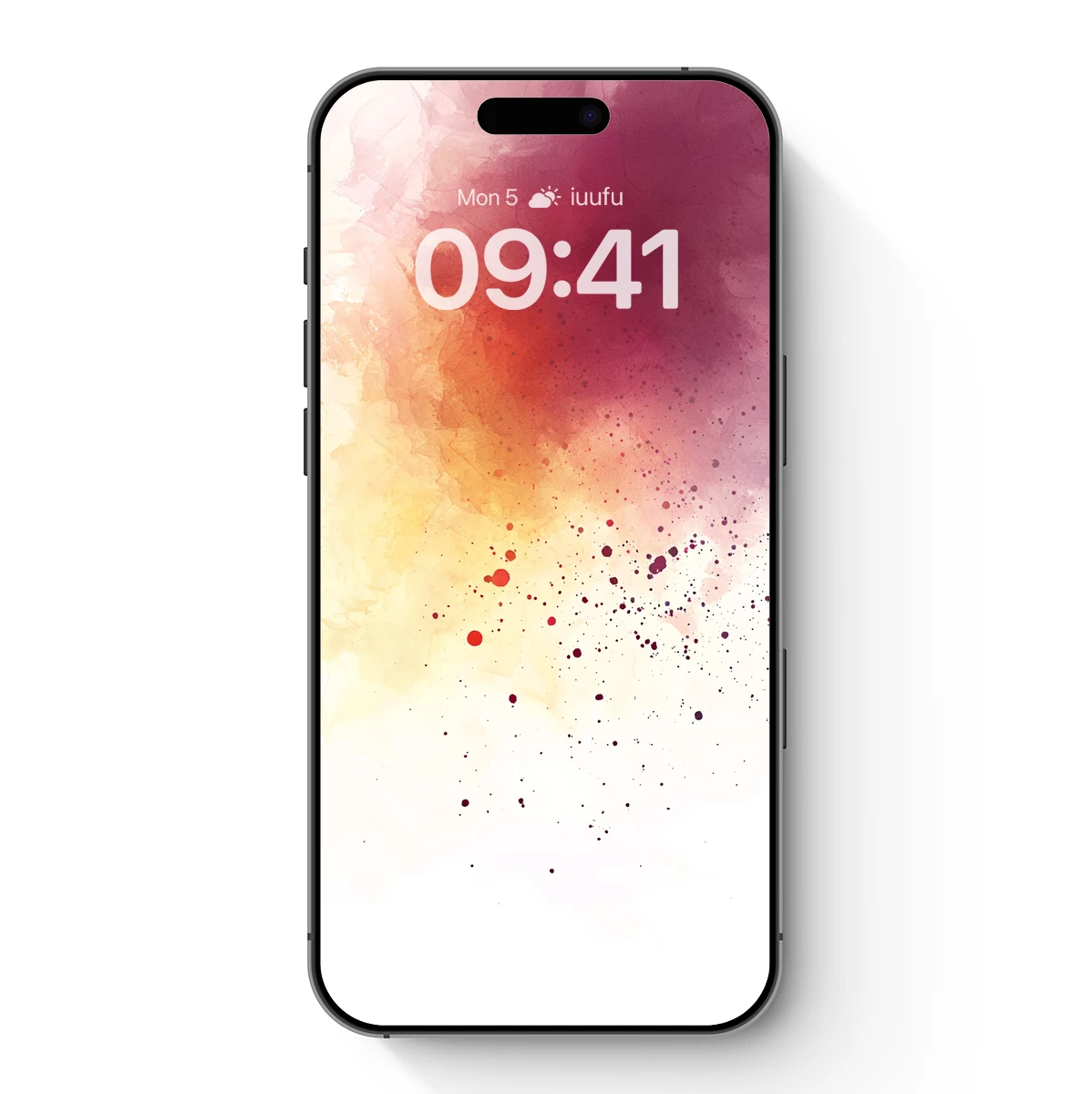 Abstract Sunset Splatter