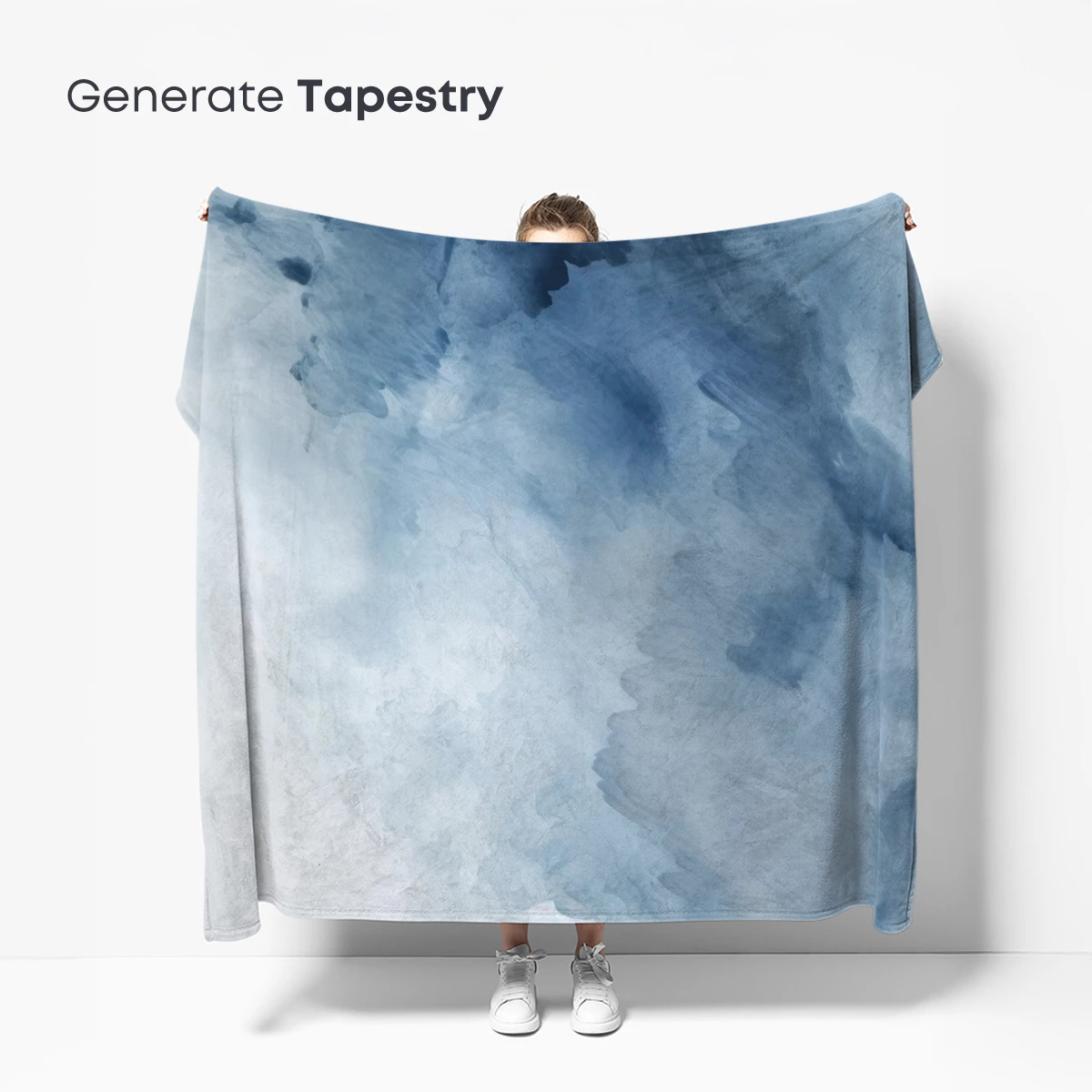 Ethereal Blue Mist: A Watercolor Odyssey - Image 5