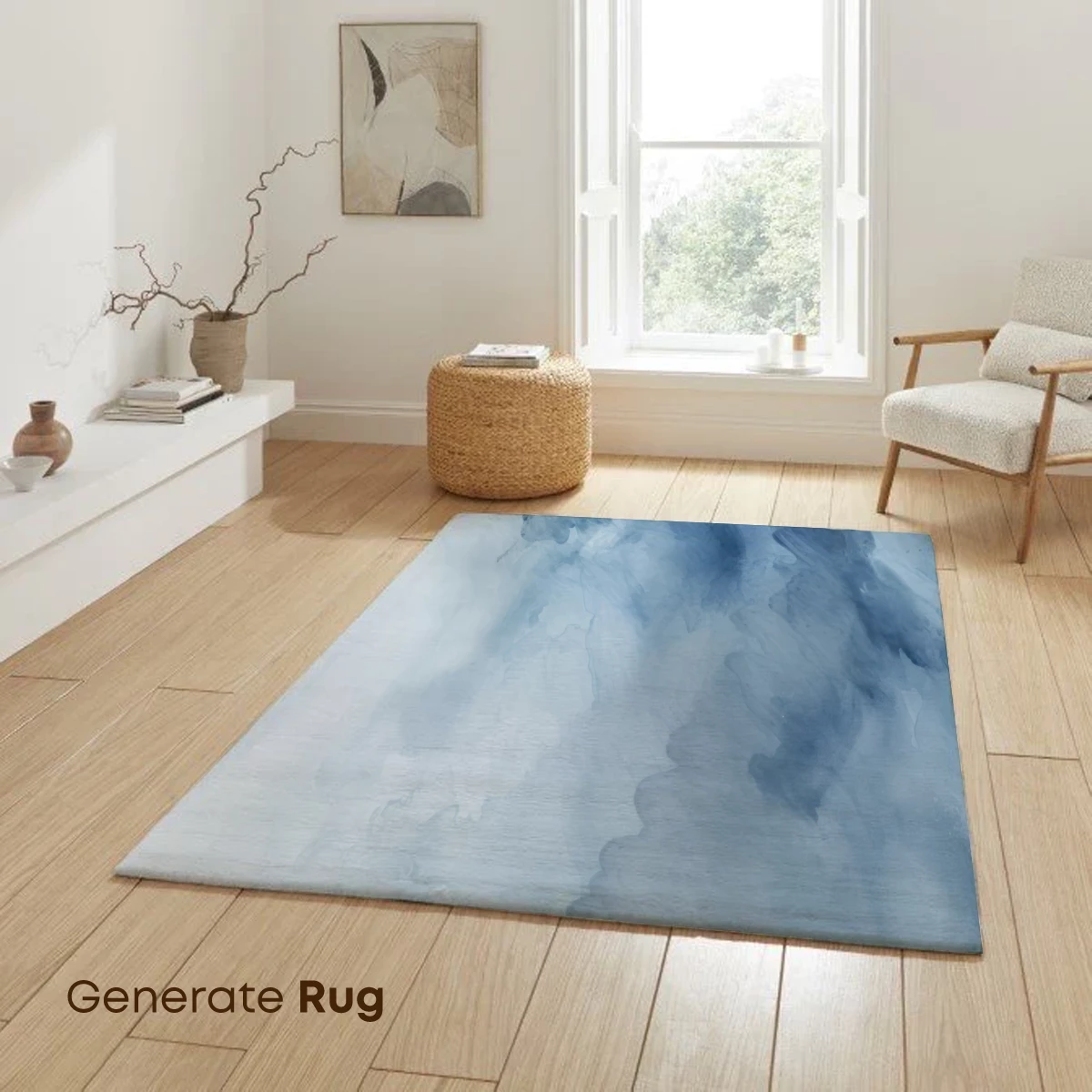 Ethereal Blue Mist: A Watercolor Odyssey - Image 6