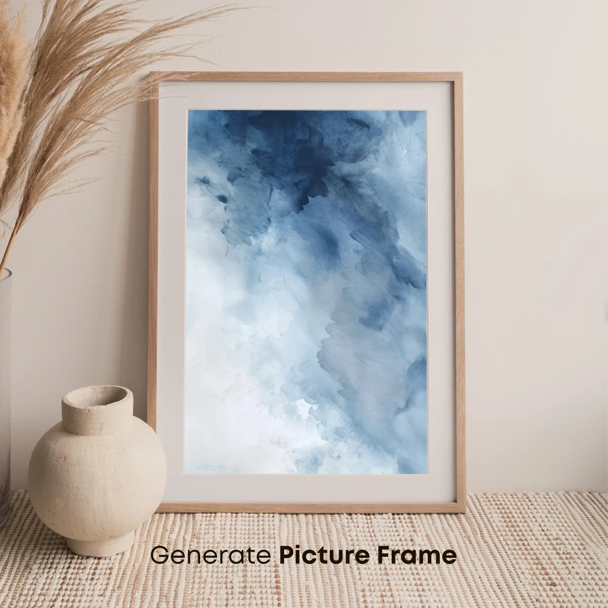 Ethereal Blue Mist: A Watercolor Odyssey - Image 7