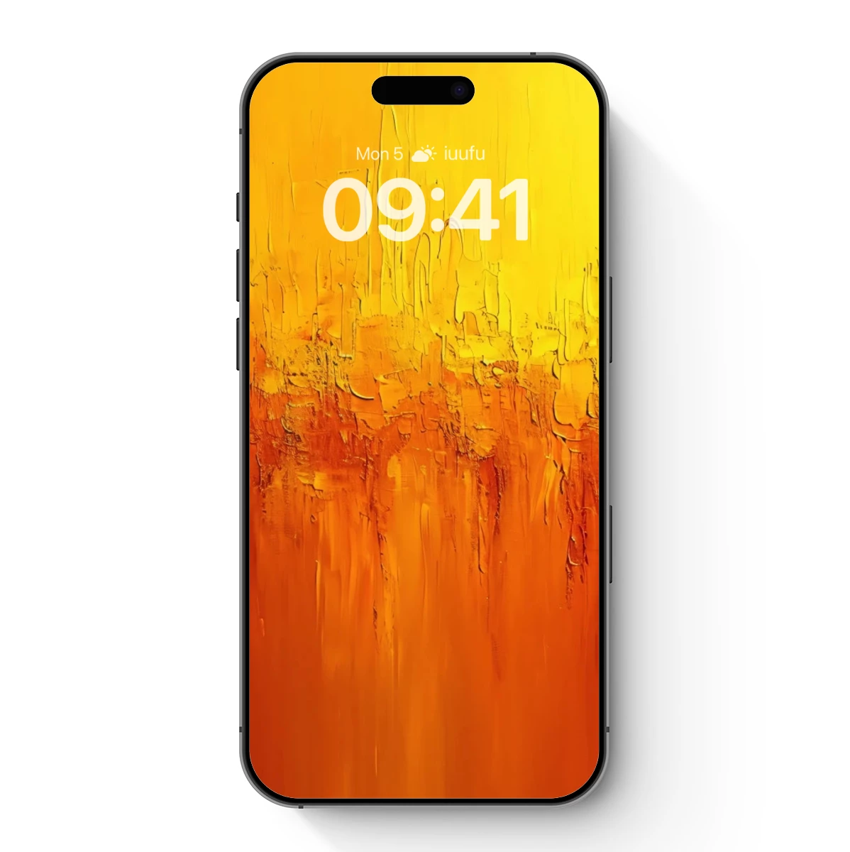 Fiery Abstract Canvas: Sunlit Horizon