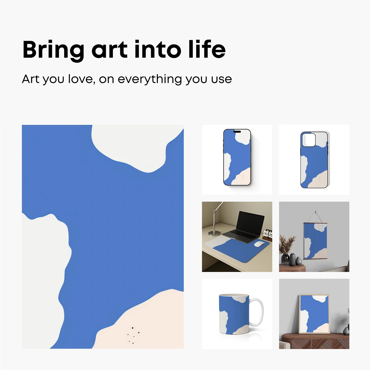 Abstract Clouds in Serene Blue Skies - Image 2