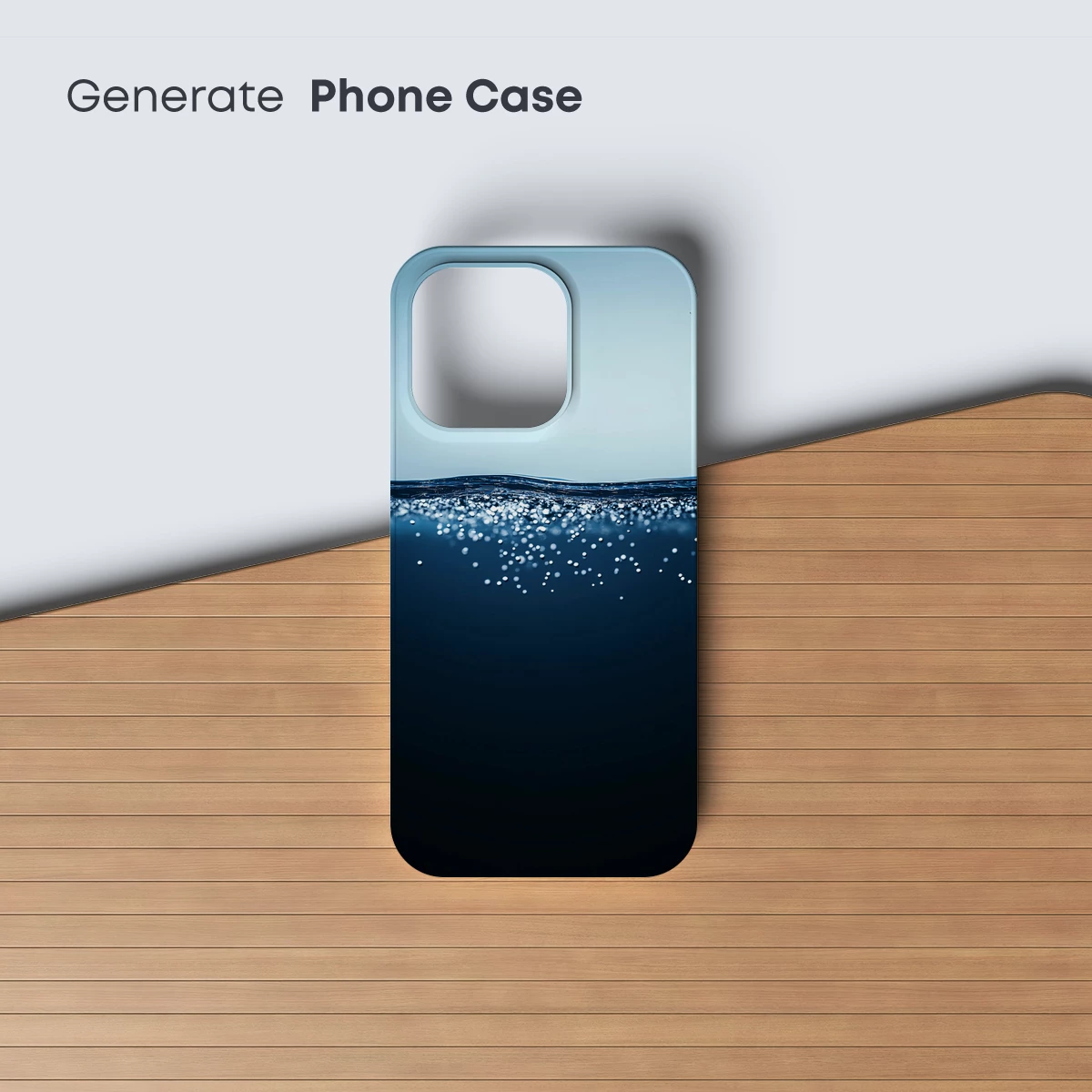 Deep Blue Serenity: Bubbles at Dawn - Image 3