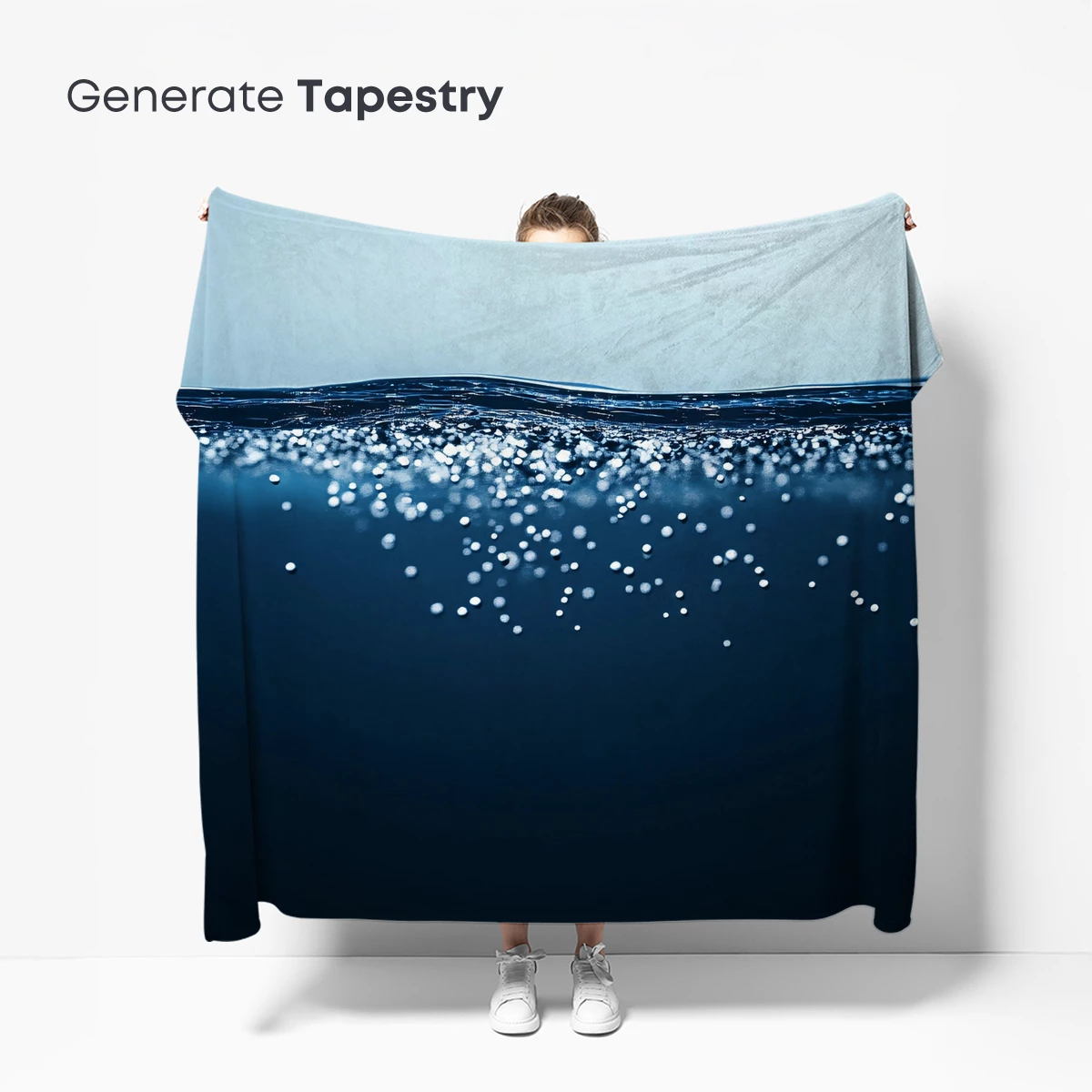 Deep Blue Serenity: Bubbles at Dawn - Image 5