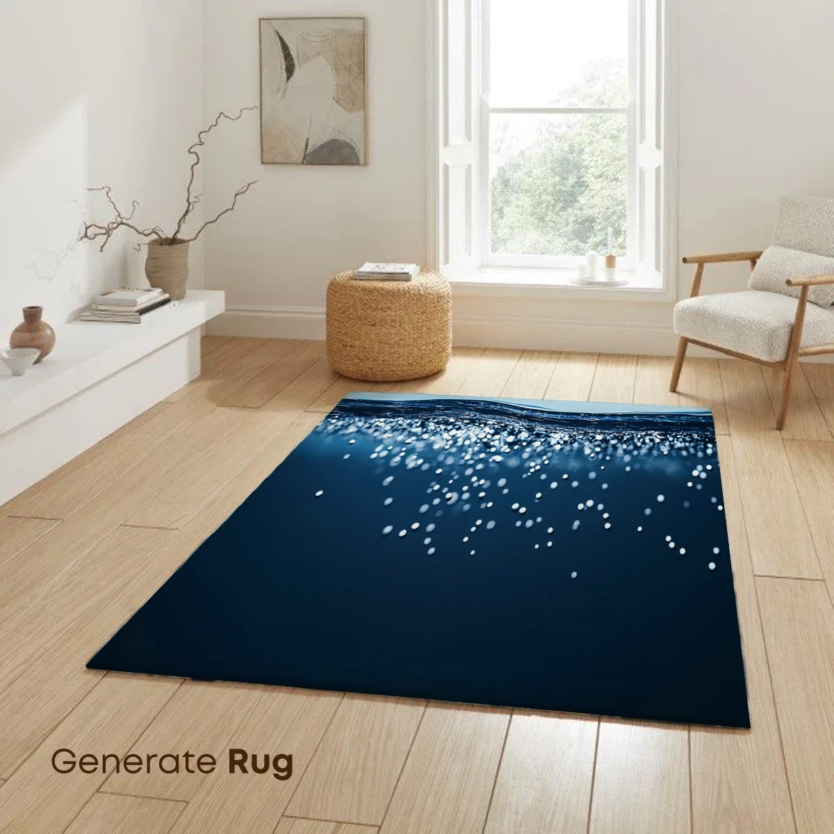 Deep Blue Serenity: Bubbles at Dawn - Image 6